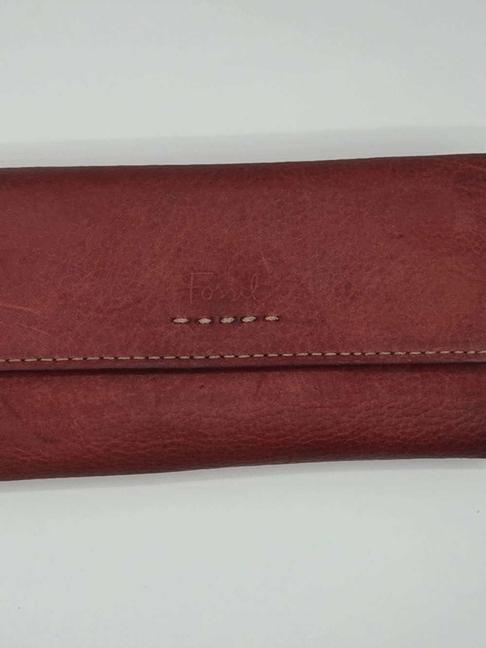 Fossil Red Leather Women's Long Wallet